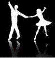 Image showing silhouettes of two dancers